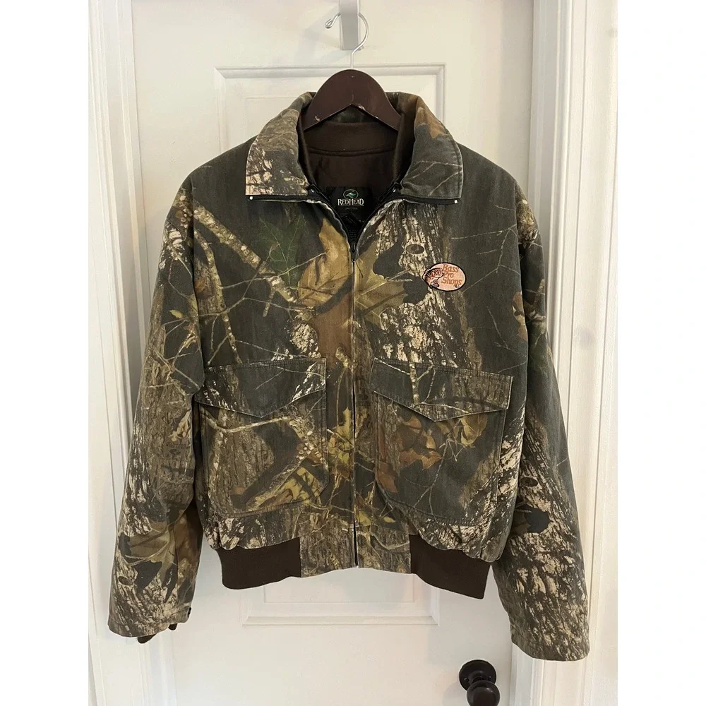 Redhead Bass Pro Shops Camo Bomber Jacket - Picture 1 of 6